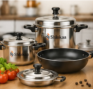 Shlokaa stainless steel and non-stick kitchenware